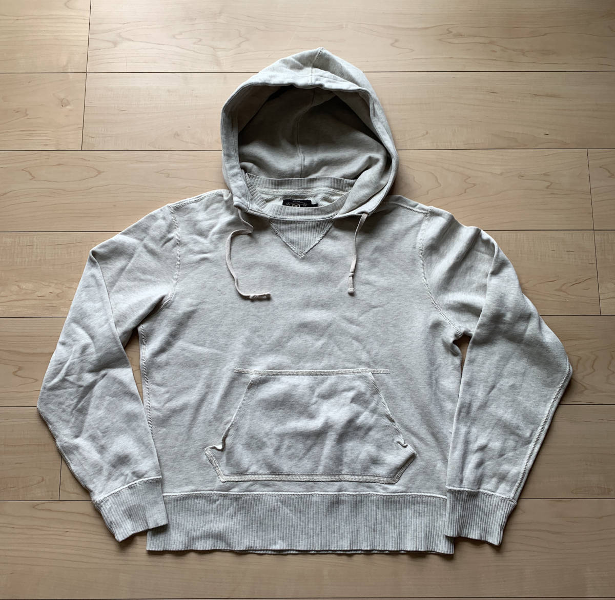 Used RRL ダブルアールエル 後付けフードパーカー 前V 針抜き フード裏 