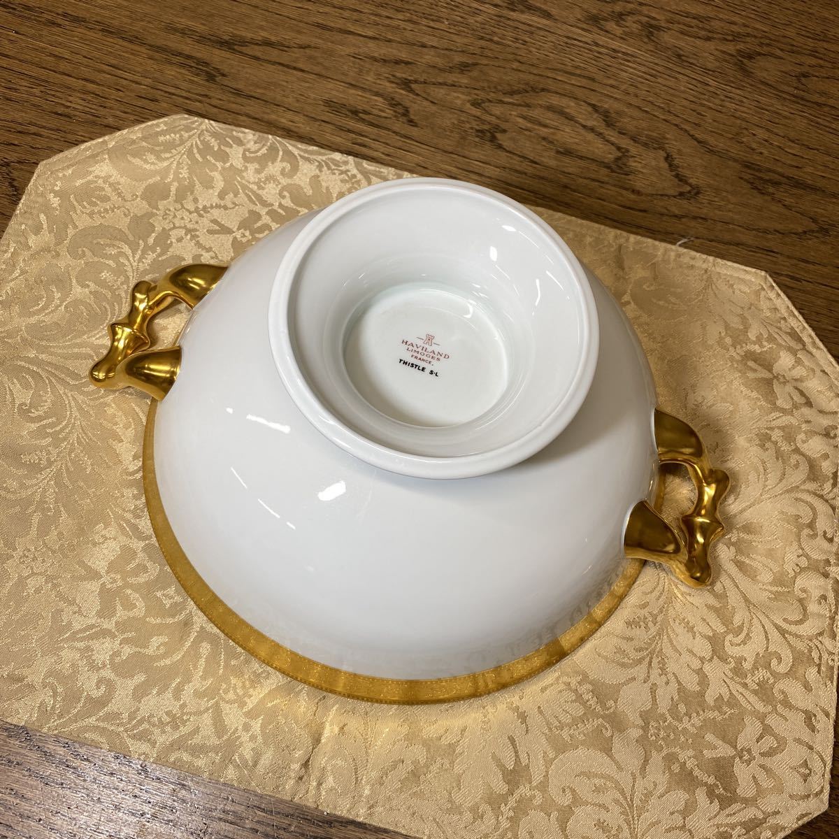 アビランド ティスル スーププレート 6枚セット 金彩 リモージュ