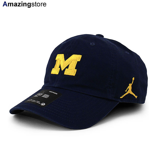 ジョーダン ミシガン ウォルバリンズ NCAA HERITAGE 86 STRAPBACK CAP H86 JORDAN MICHIGAN WOLVERINES LOW CAP DAD HAT 帽子 bv2541-419