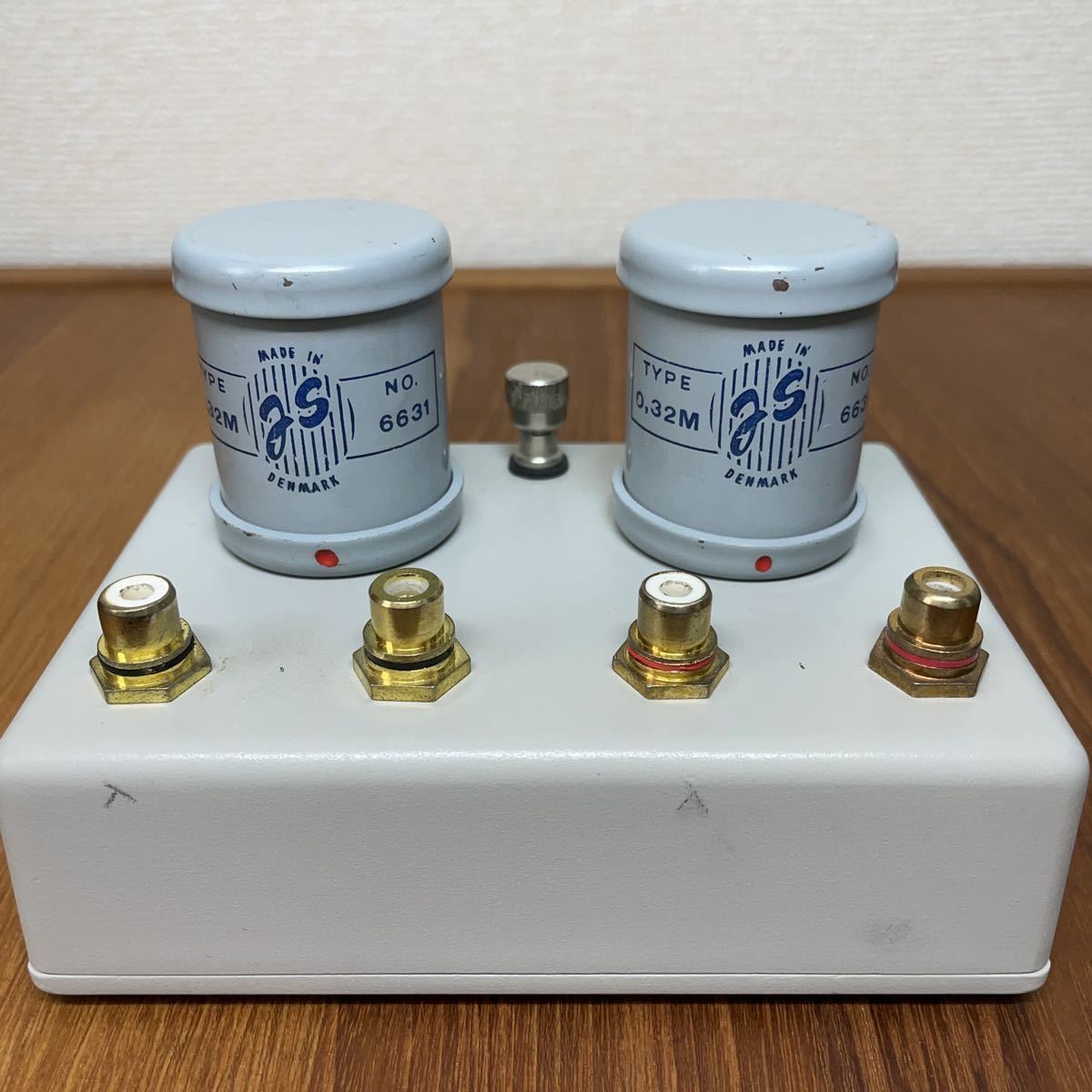 JS No.6631 オリジナル MCカートリッジ用　昇圧トランス 赤ポッチ オルトフォン SPU ortofon
