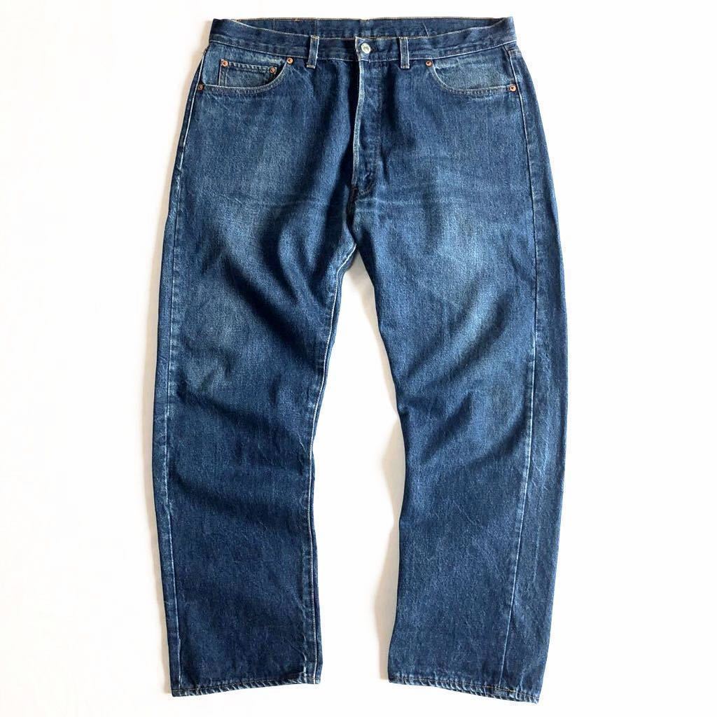 美品♪赤耳同年 80s USA製 Levis 501 W40L32 内股シングル 黒カン