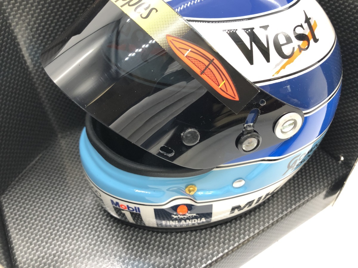 美品/希少】ミカ・ハッキネン 1/2 ミニチュアヘルメット 1998年
