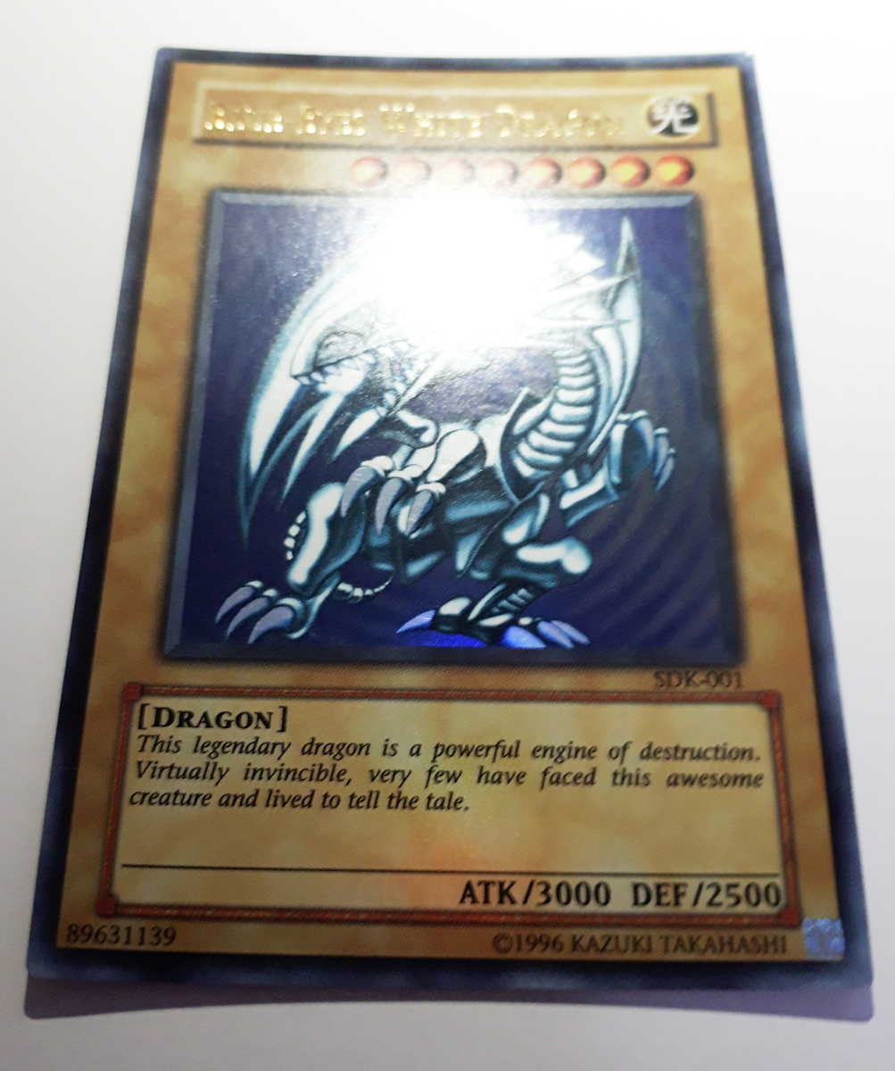 トレカ 遊戯王 旧アジア版 SDK-001 青眼の白龍⁄BLUE-EYES EHITE