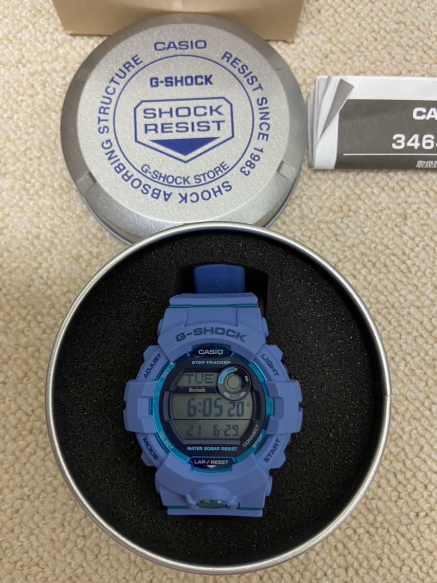 美品　Gショック　ブルー　gbd800