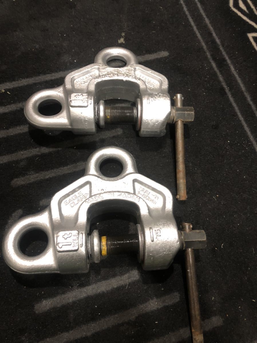 イーグルクランプ 1t 2個セット 吊り具 玉掛け レンフロ 【公式通販】