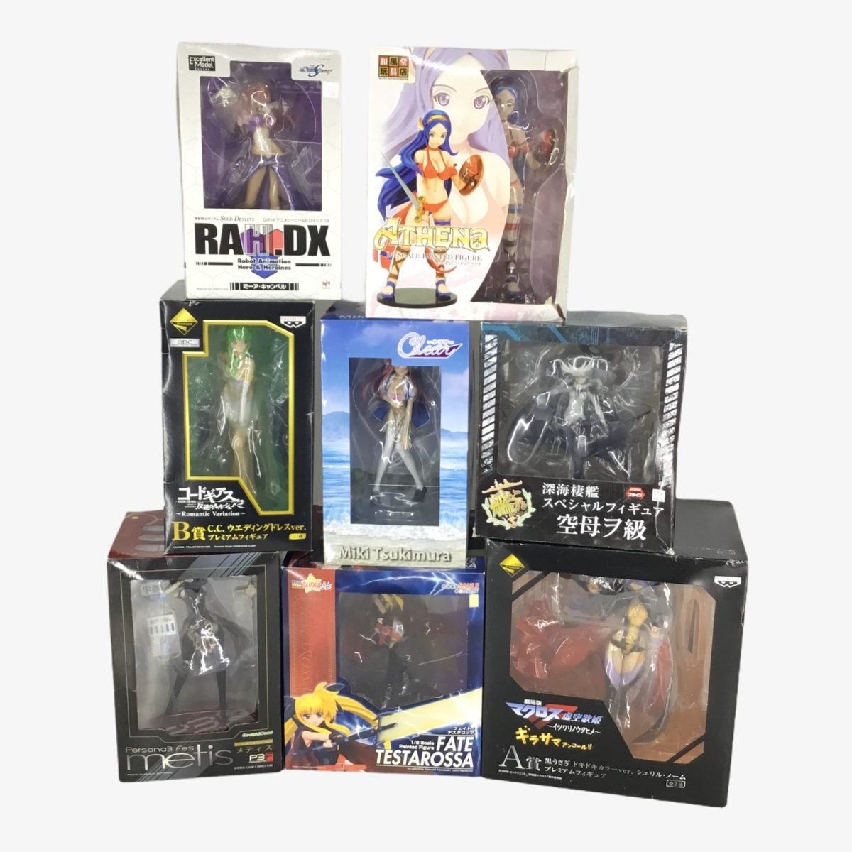 ■美少女 フィギュア まとめ売り ８個セット /ミーアキャンベル/ATHENA/FATE/クリア/コードギアス/METIS/深海棲艦/マクロス ■