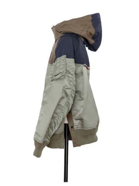 sacai 21SS Blouson 価格 x ソリッドミックスブルゾン sacai サカイ 21SS Outdoor Blouson カーキ　サイズ1