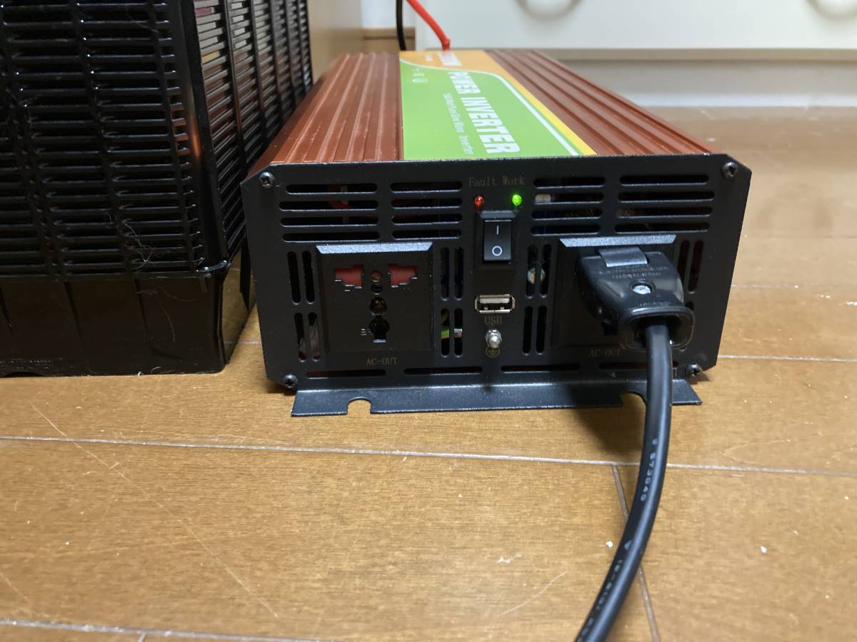 1500W 12V DC12V Inverter 正弦波インバーター AC110V Power DC : 60HZ