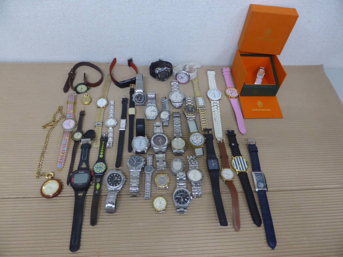 【ジャンク・動作未確認】セイコー・シチズン・ラドー・カシオ・オレオール・スウォッチ・D＆G・テクノス・DKNY・カステルバジャック他_1