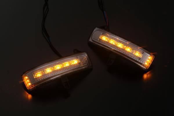 [特価SALE] CR系 プレマシー LEDウィンカーミラーレンズKIT [クリア/青光] ポジション，フットランプ付 ドアミラー レンズ 交換 CREW/CR3W LED フット プレマシー LEDウィンカーレンズキットスズキ用 Revier&frasl;Reiz 期間限定価格！Revier(レヴィーア)「流星Ver」CR-V