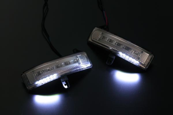 [特価SALE] CR系 プレマシー LEDウィンカーミラーレンズKIT [クリア/青光] ポジション，フットランプ付 ドアミラー レンズ 交換 CREW/CR3W LED フット プレマシー LEDウィンカーレンズキットスズキ用 Revier&frasl;Reiz 期間限定価格！Revier(レヴィーア)「流星Ver」CR-V