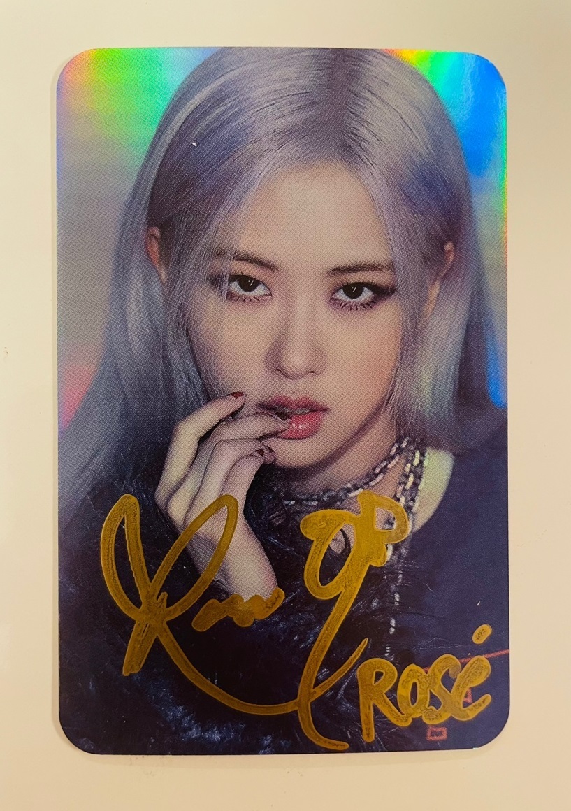 Blackpink ロゼ サイン会 チェキ トレカ ワールドツアー Blackpink
