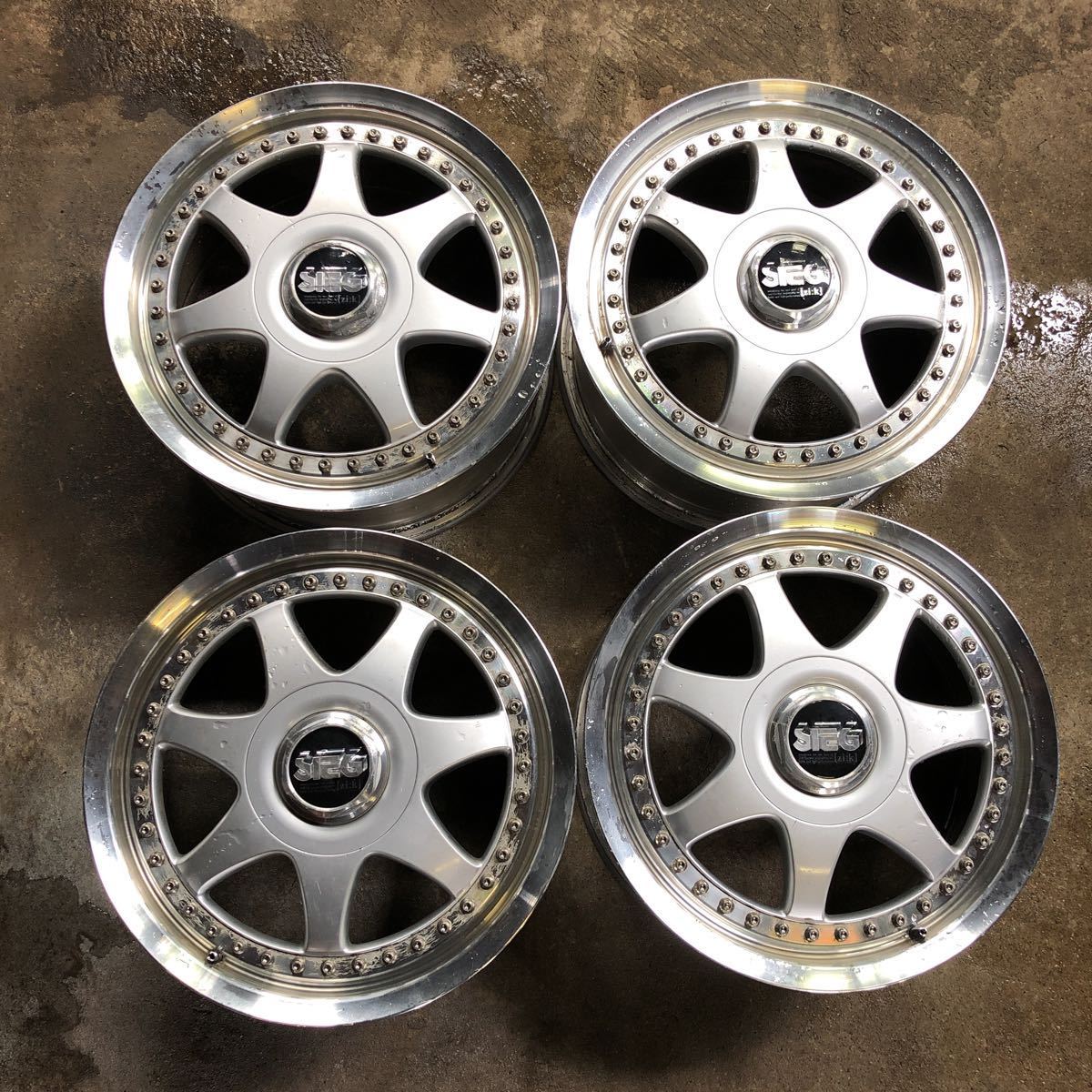希少！ SIEG ジーク ホイール 4本 16 7J 37 スイフト ロードスター インテグラ 等に