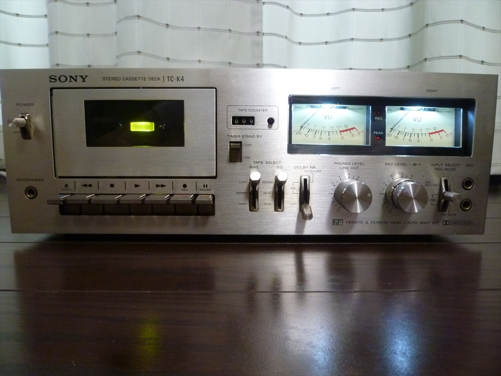 オーディオ機器 SONY カセットデッキ TC-K4（修理品）
