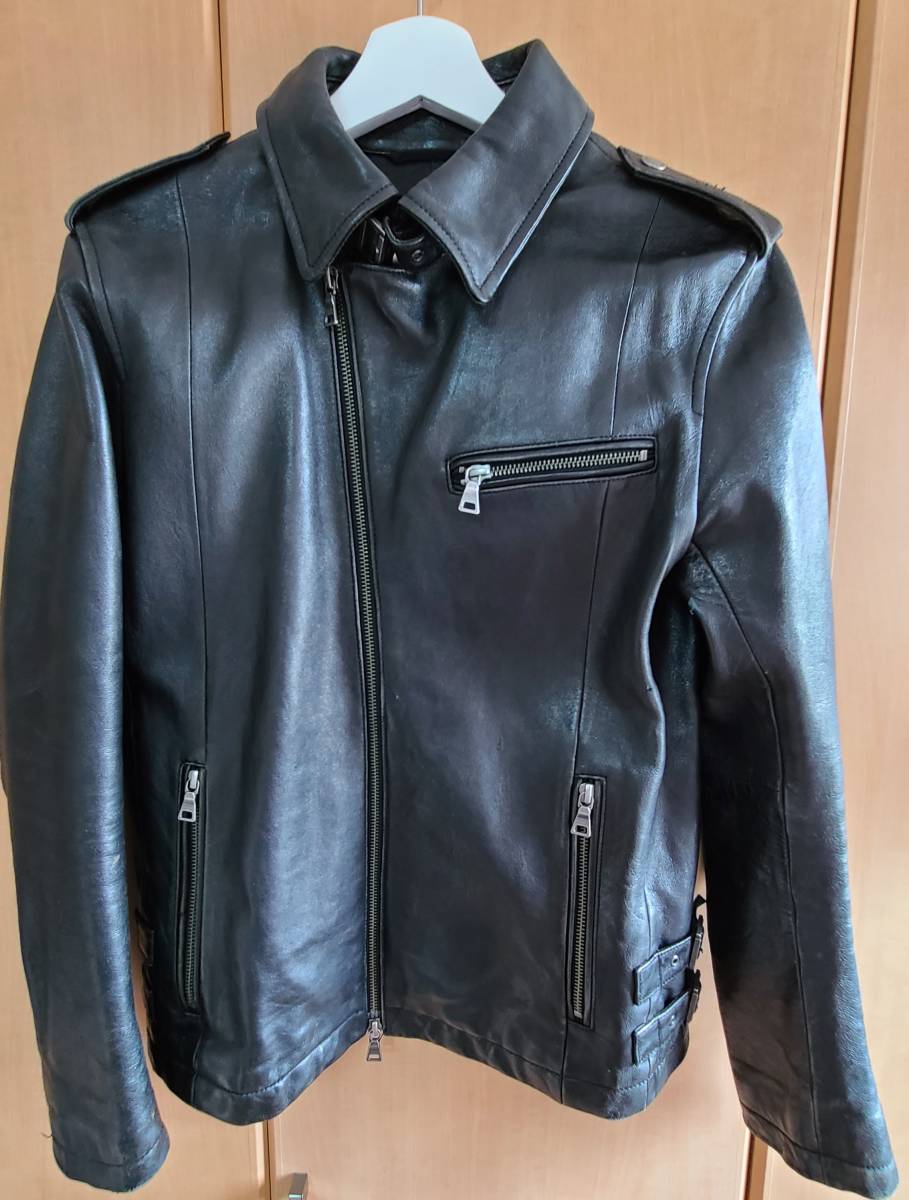 BURBERRY BLACK LABEL レザーライダースジャケット M BURBERRY BLACK