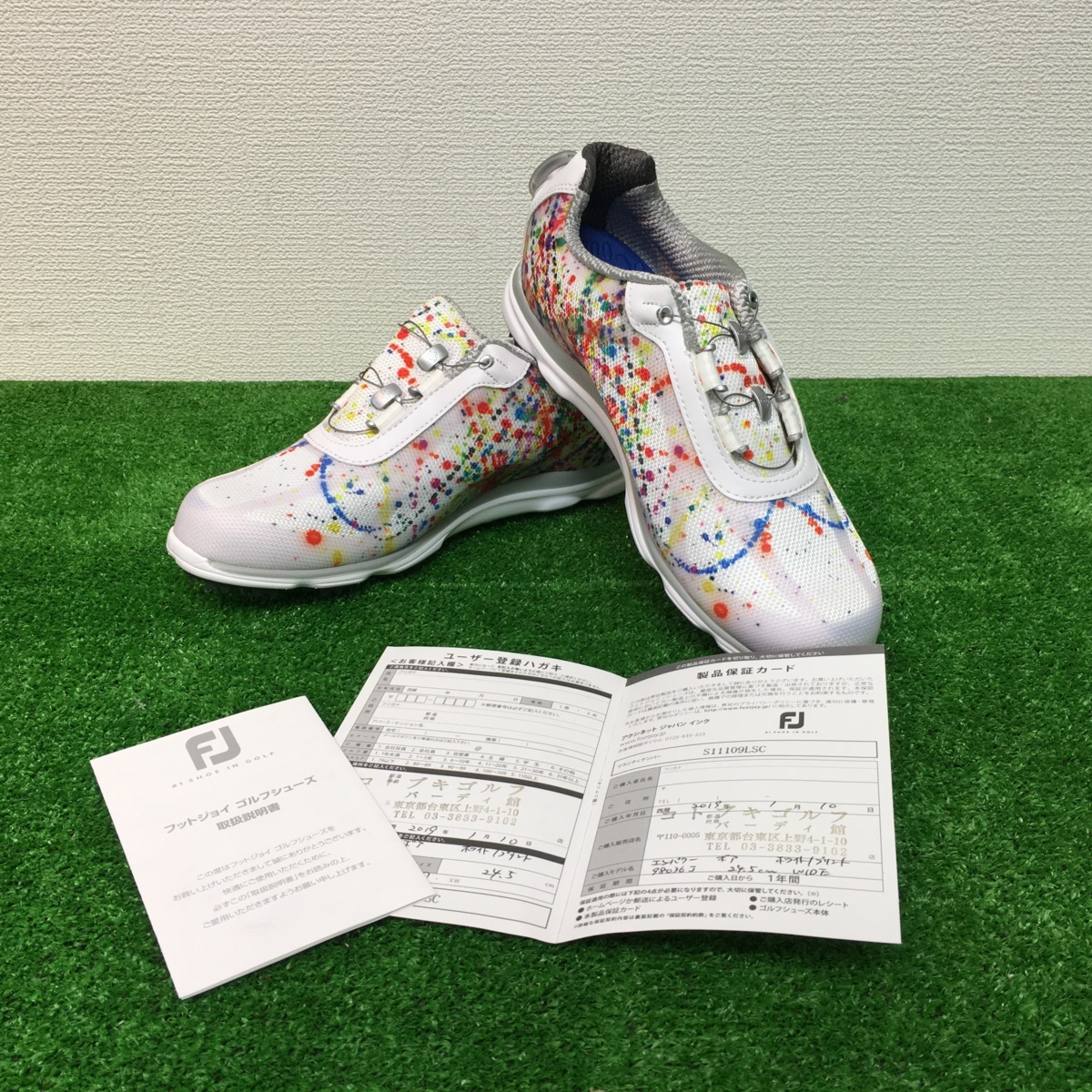 △美品！FOOT JOY フットジョイ 98036J ゴルフレディースシューズ em