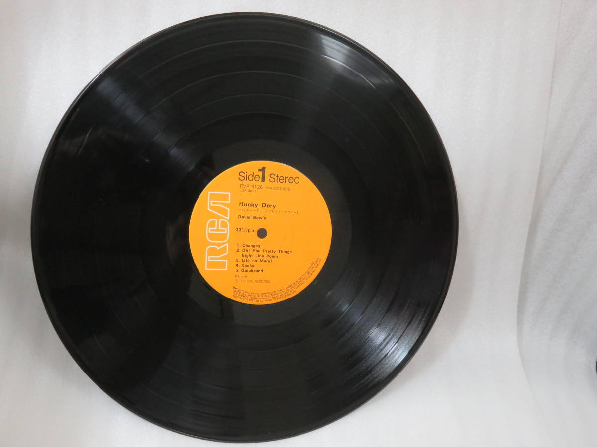 LPレコード　デビッド・ボウイー【ハンキー・ドリー】規格番号：RVP-6126 ピンクRCA帯 David Bowie HUNKY DORY LPDAVID 中古アナログレコード専門店 Bowie デヴィッド・ボウイ「HUNKY DORY [50TH