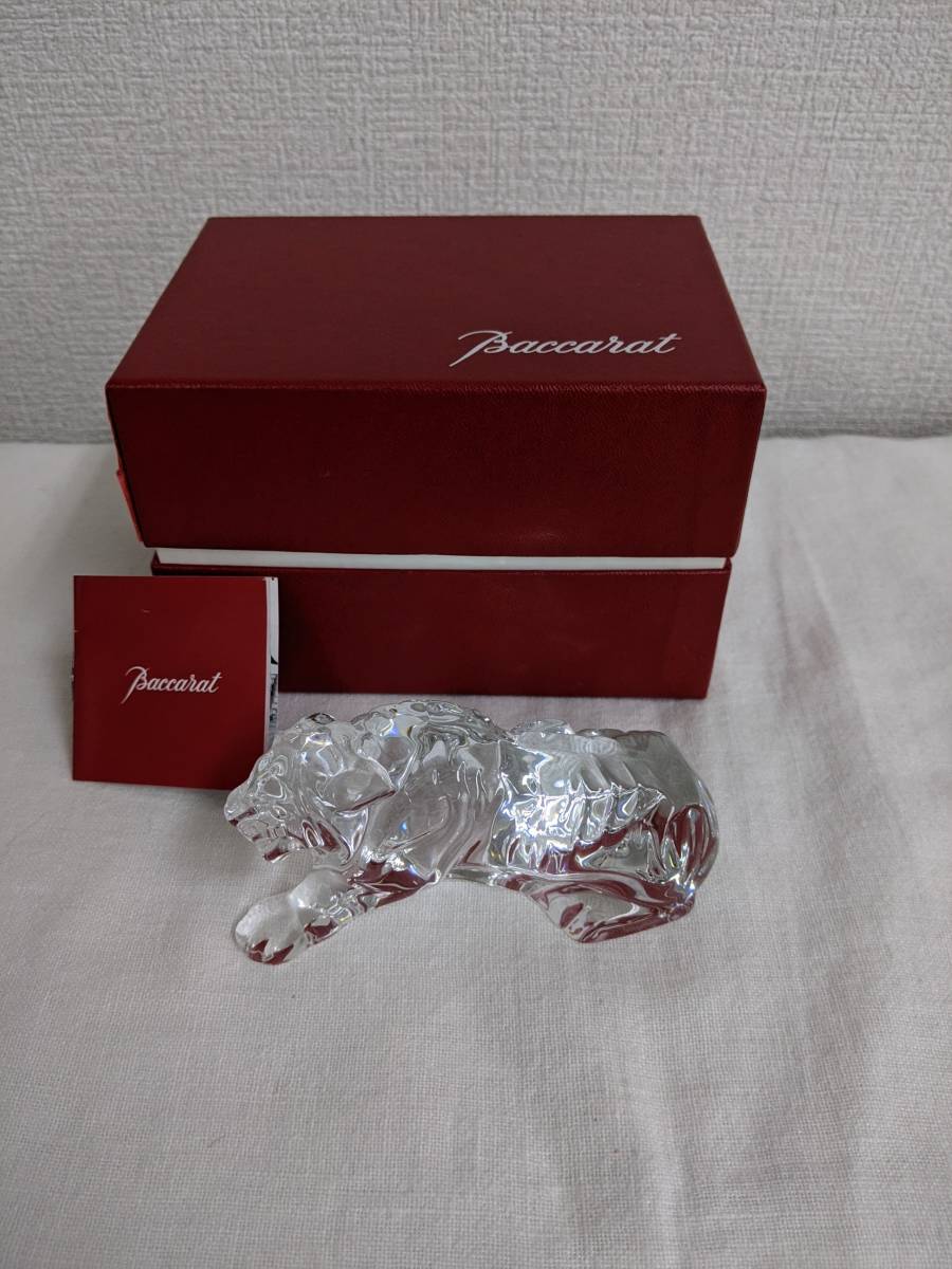  1811 Baccarat バカラ 虎 トラ タイガー クリスタル 置物 箱付(洋風)｜売買されたオークション情報、yahooの商品情報をアーカイブ公開 - オークファン 洋風