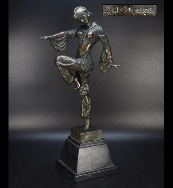 SALE，本物保証 治 D.H. CHIPARUS 作 ブロンズ 踊り子像置物 高49ｃｍ シパリュス 西洋ブロンズ CF14(西洋彫刻)｜売買されたオークション情報、yahooの商品情報をアーカイブ公開 - オークファン 西洋彫刻