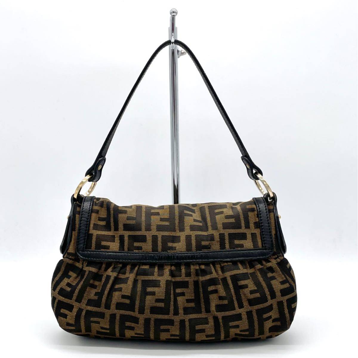 1円 FENDI フェンディ ズッカ柄 ズッカ ワンショルダー ショルダー