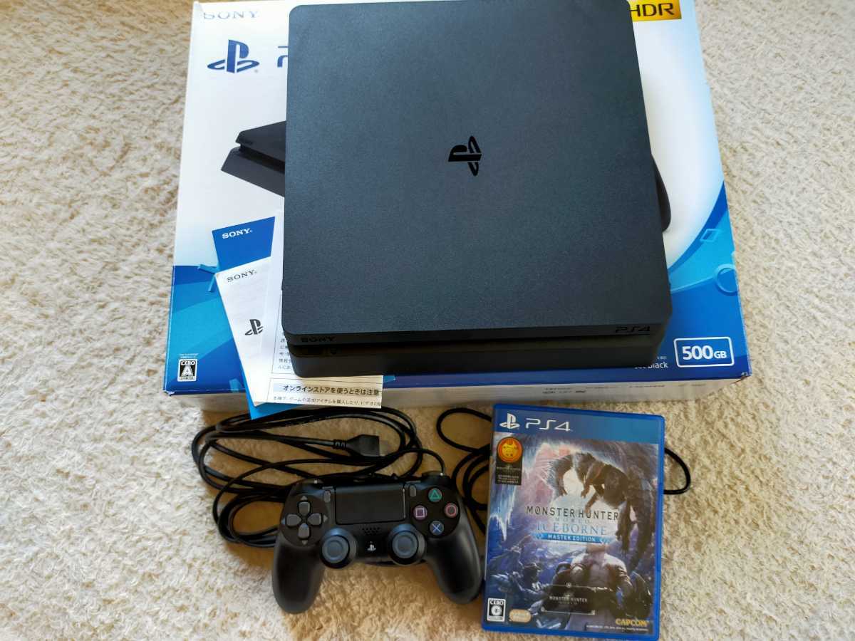 PlayStation4 プレイステーション4 CUH-2200A ジェットブラック 500GB