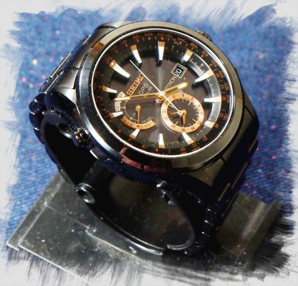 SEIKO アストロン】GPS電波ソーラー クロノグラフ 7X52-0AC0