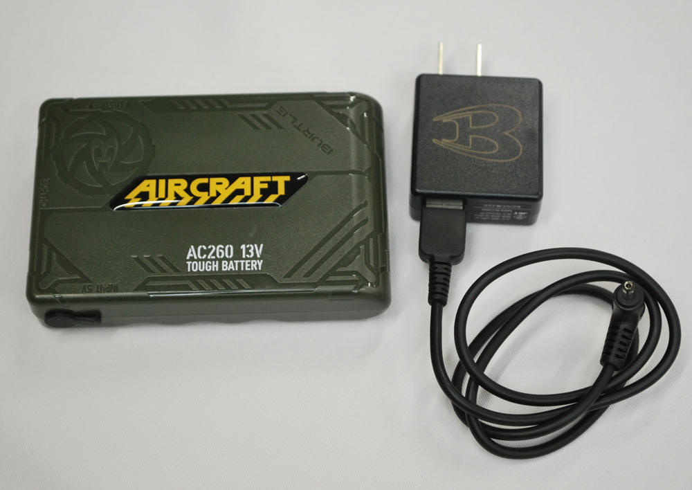 空調服 リチウムイオンバッテリー バートル AC260 アーミーグリーン 13V 箱無し 傷あり KB-61