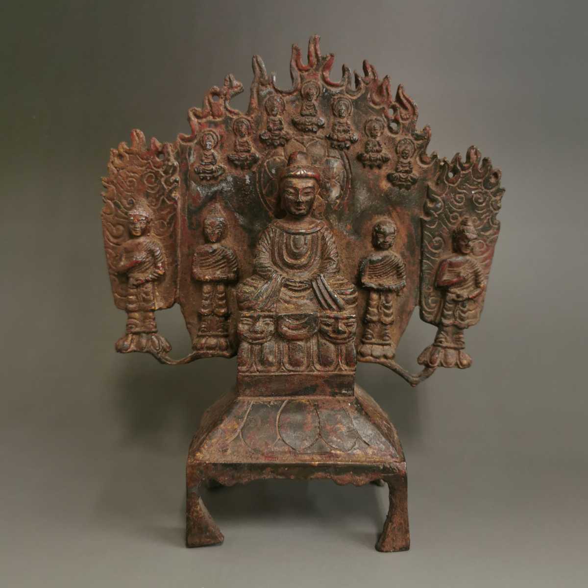 ◇舩◇ 中国古玩 銅製 饕餮文耳付花瓶 特大53cm 9744g 古渡品 唐物骨董