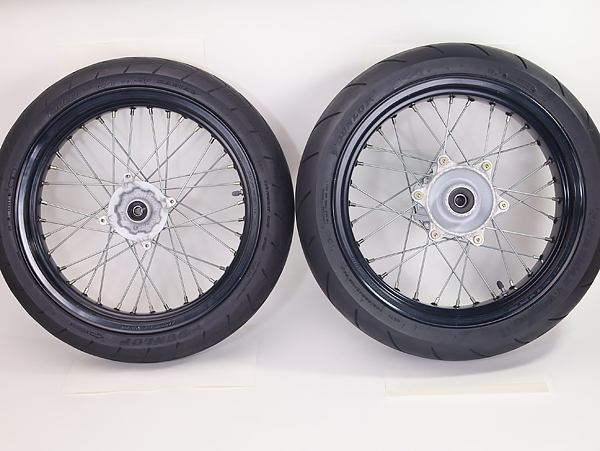 XR250 前後セット DID製 CRM250 MD30用モタードホイール＆タイヤ MD30 