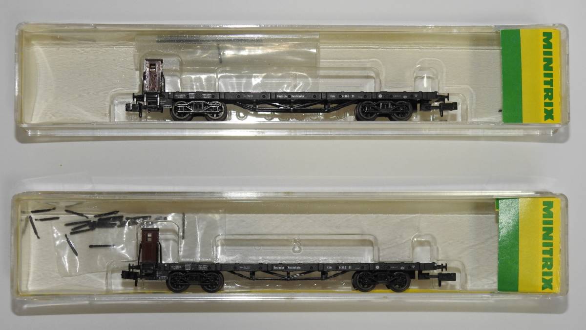 TRIX 13263 DRGドイツ帝国鉄道 長物車 2両