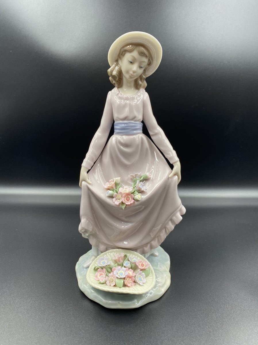 LLADRO リヤドロ NAO ナオ 猫 リボン 置物 陶器 フィギュリン