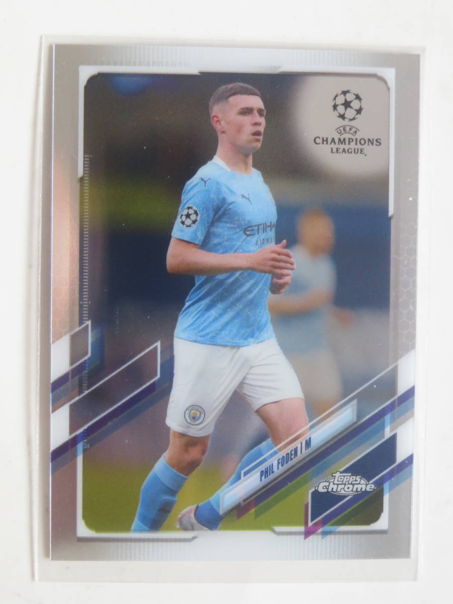 2020 21 TOPPS CHROME UEFA CHAMPIONS LEAGUE PHIL FODEN 2020-21-topps-chrome-uefa-champions-league-phil-foden