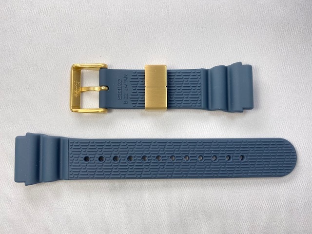 R01X015K9 SEIKO プロスペックス 22mm 純正シリコンバンド ネイビー  