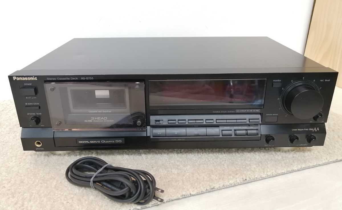 名機 Panasonicステレオカセットデッキ RS-B755 レトロ機材 廃盤品