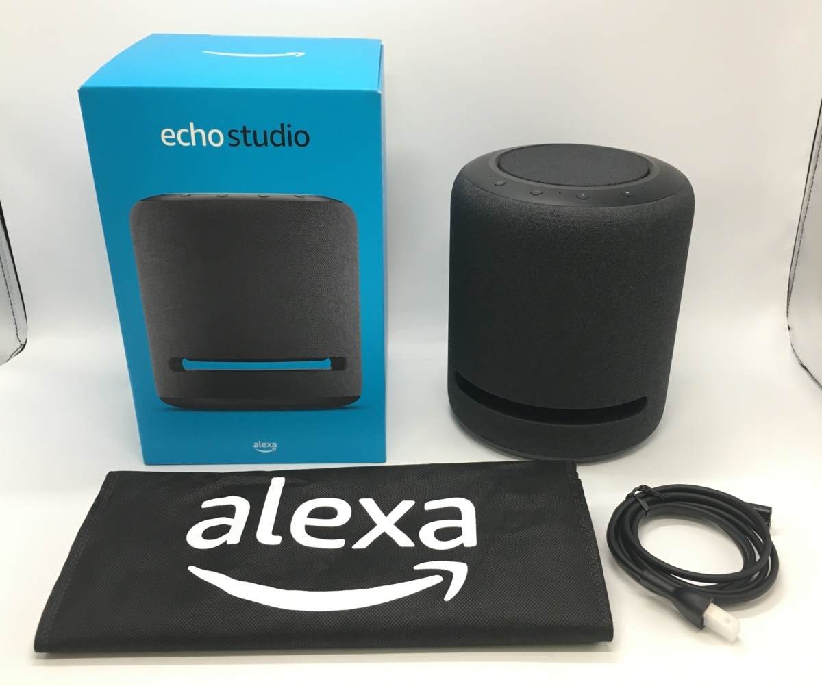  Amazon/アマゾン Echo Studio/エコースタジオ O2T2V3 スマートスピーカー Alexa ブラック 良品 55-0719-E12(スマートスピーカー本体)｜売買されたオークション情報、yahooの商品情報をアーカイブ公開 - オ スマートスピーカー本体