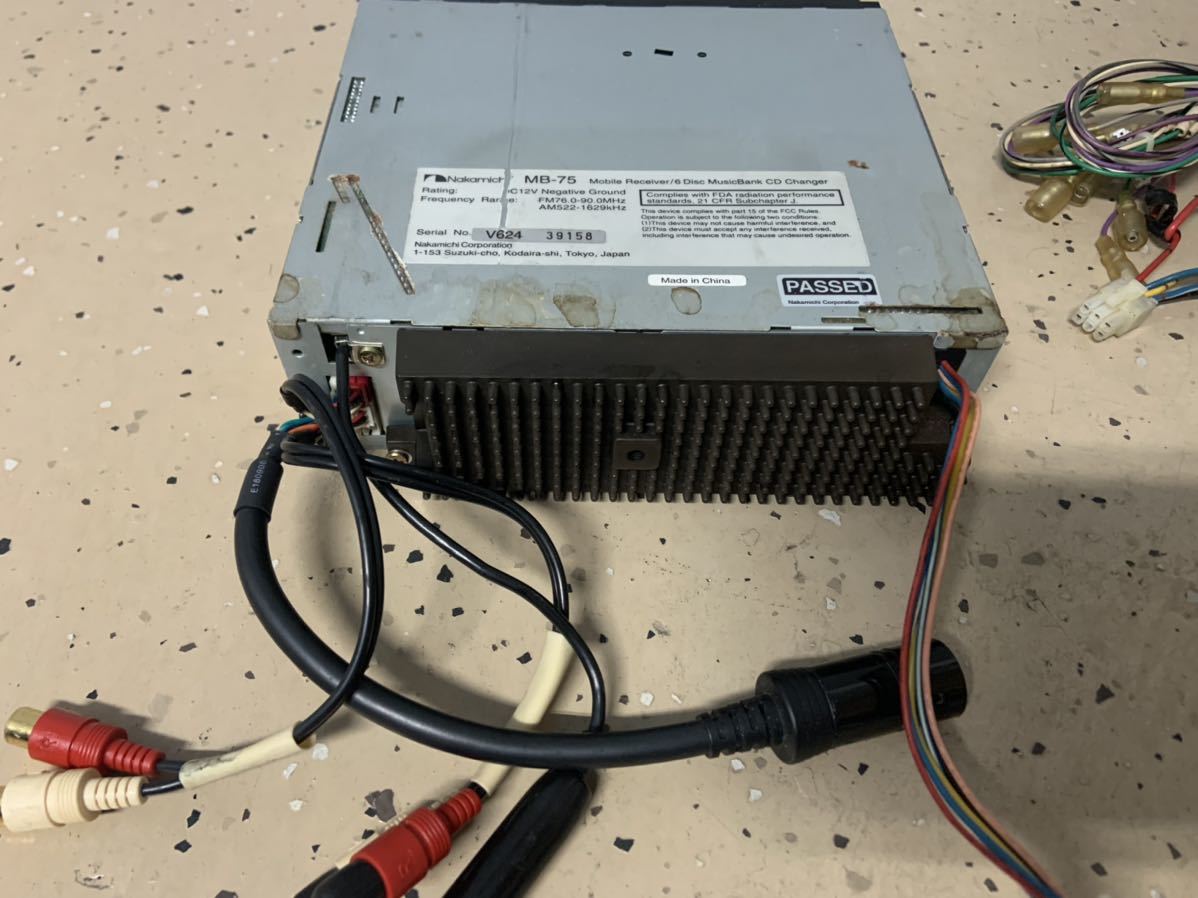 ジャンク Nakamichi MB-75 1DIN 6ディスク CDチェンジャー 6連奏
