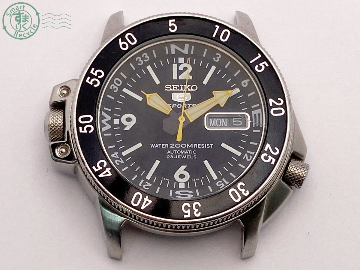 N30836　1円スタート☆SEIKO(セイコー)5 SPORTS ファイブ スポーツ 7S36-01E0 デイデイト ダイバー AUTOMATIC 自動巻き 腕時計 本体のみ