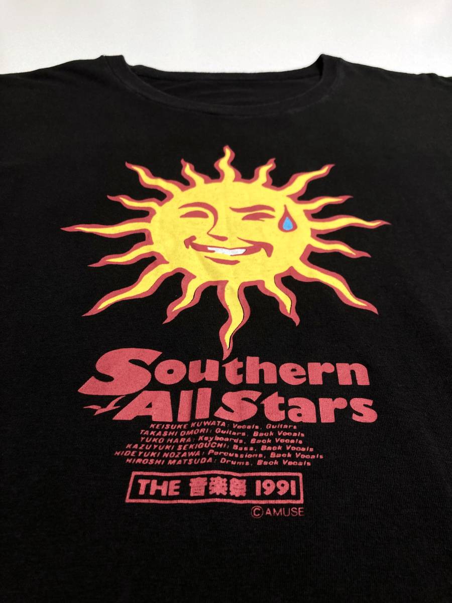 レア サザンオールスターズ　Tシャツ　THE音楽祭1991 サザンオールスターズ THE 音楽祭 1991 Tシャツ 90s シングルステッチ
