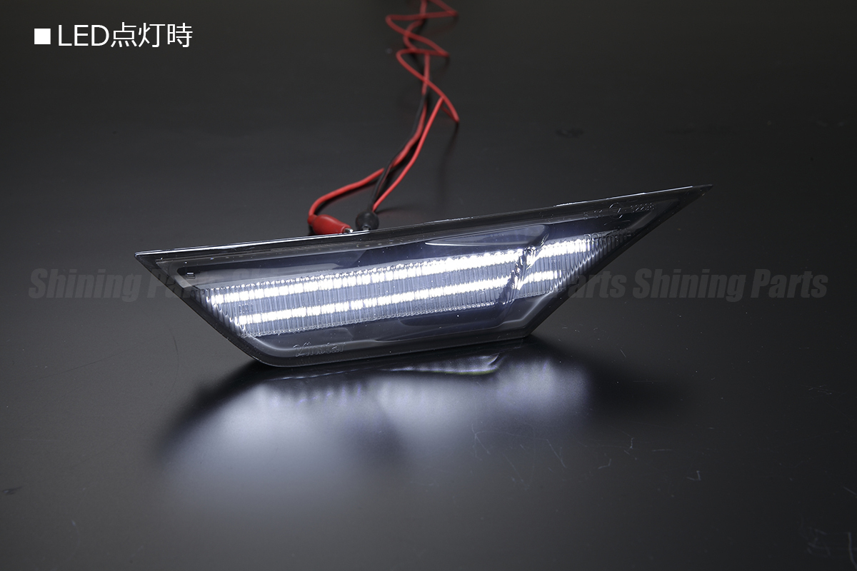 [ツインカラー] FC/FK シビック クリスタル LED サイドマーカー [スモークレンズ] 検) FK7/FK8/FC1 ハッチバック セダン TYPE R USDM
