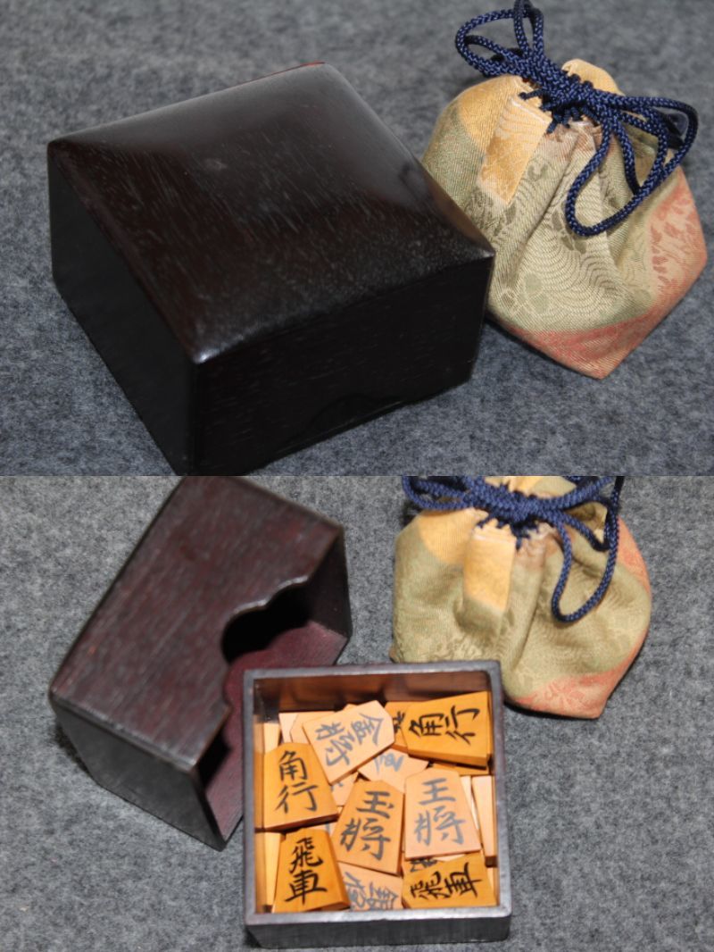 将棋・貴重品・信華作・安清書・彫埋駒と将棋盤付 秀楽作 彫埋将棋駒 源兵衛清安 トウシン 出品代行 彫(将棋)の中古品・新品・未
