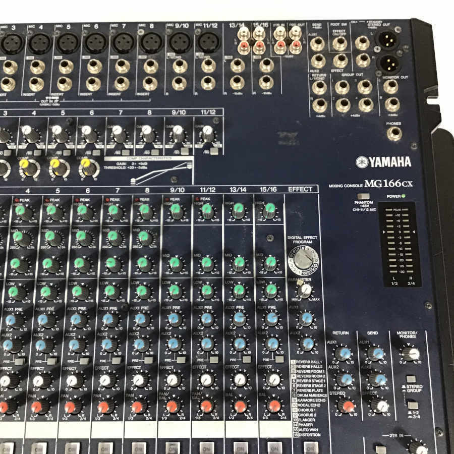 YAMAHA MG166CX MIXING CONSOLE ミキサー 13/14 15/16にて出力音確認済＊