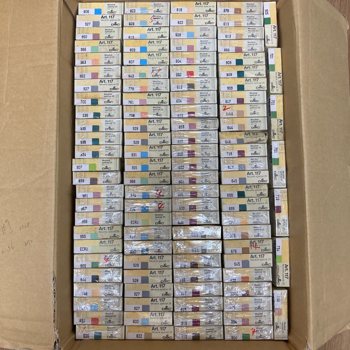 03 1円 未使用保管品 DMC 刺繍糸 12×56 24×107