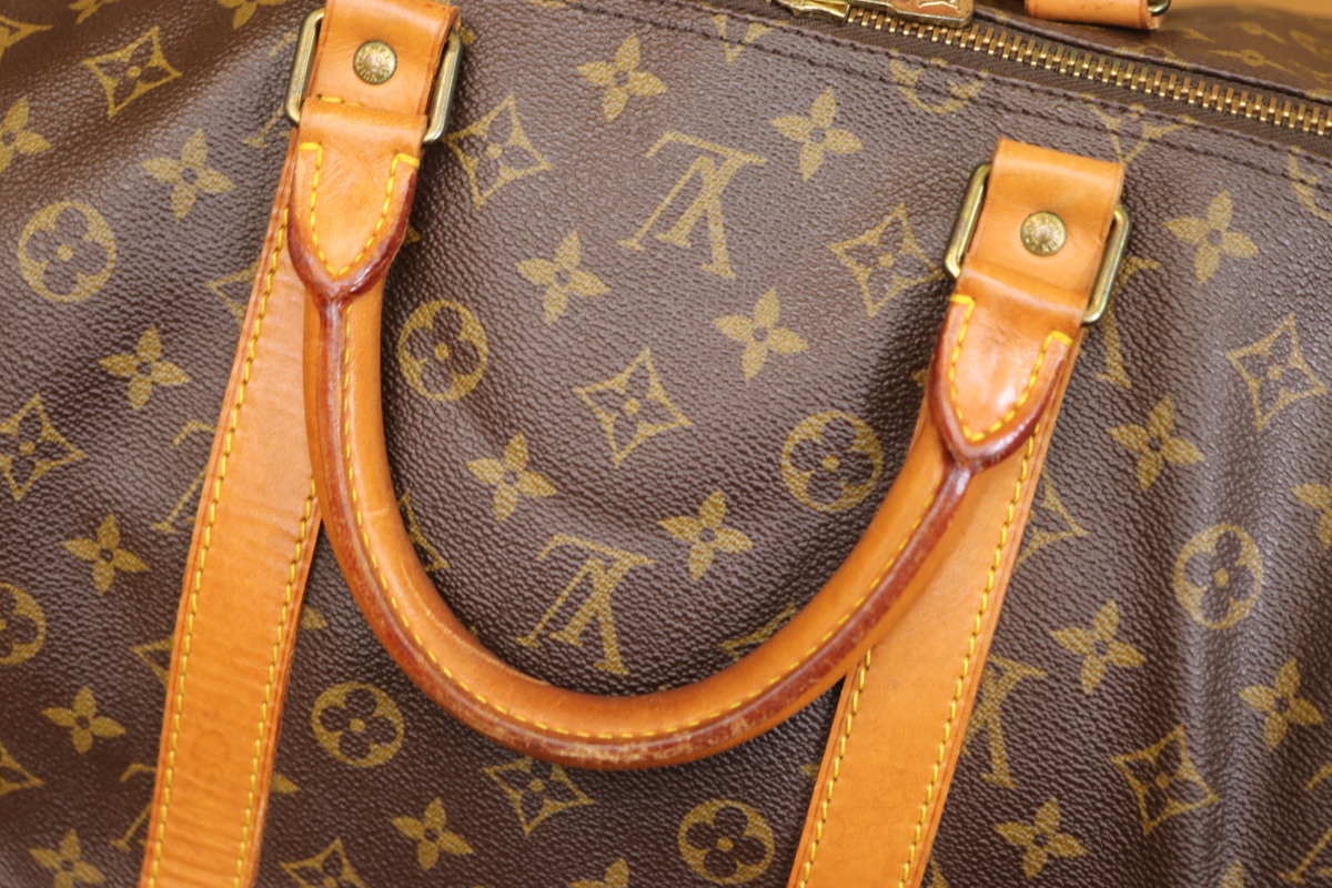 美品 Louis Vuitton ルイヴィトン モノグラム キーポル55 バッグ 中古 
