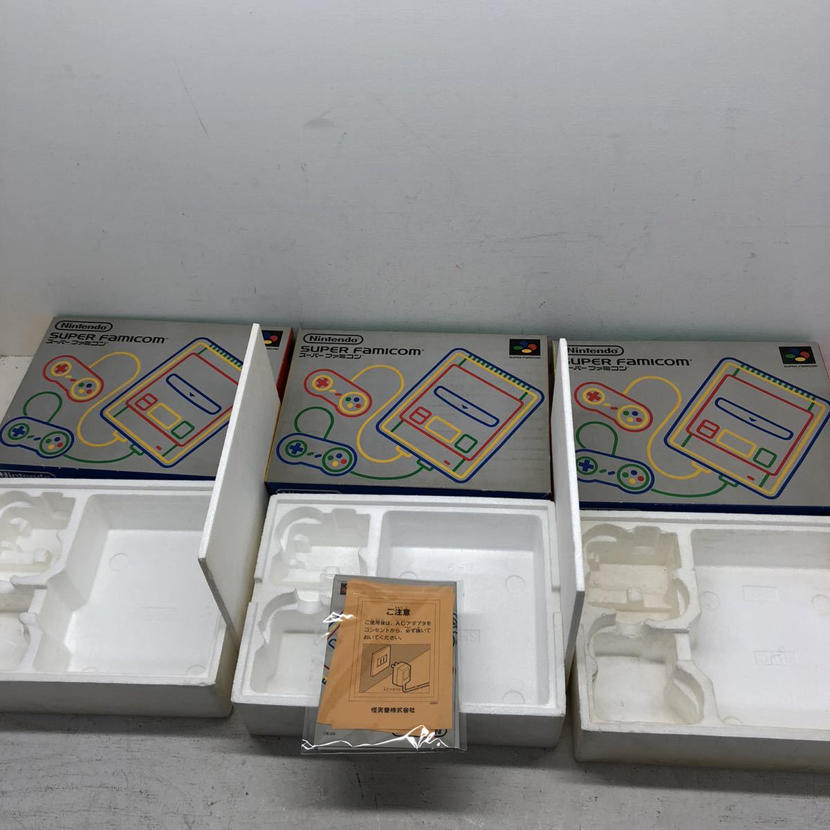 1円～ SUPER FAMICOM スーパーファミコン 外箱 のみ 3箱 セット まとめ 