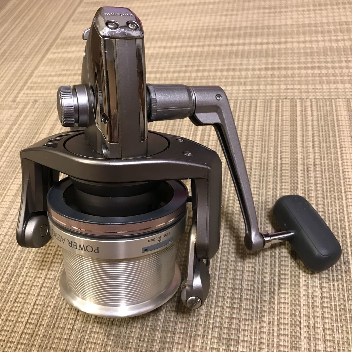 シマノ97パワーエアロ6000遠投カゴ釣り専用リール！新品ナイロンライン