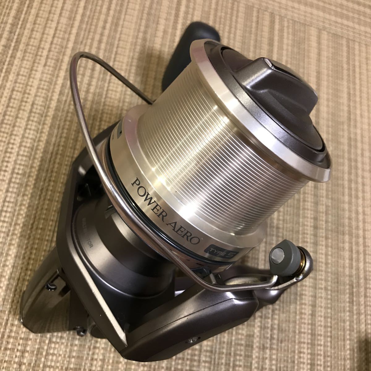 シマノ97パワーエアロ6000遠投カゴ釣り専用リール！新品ナイロンライン