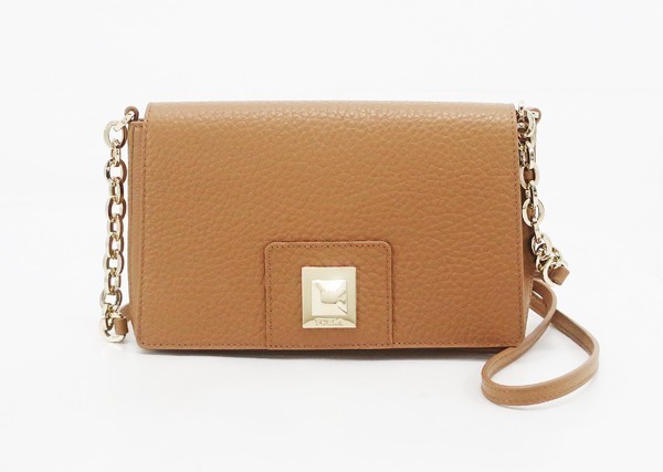 ◇新品同様【FURLA フルラ】スタッズ チェーンショルダーバッグ 