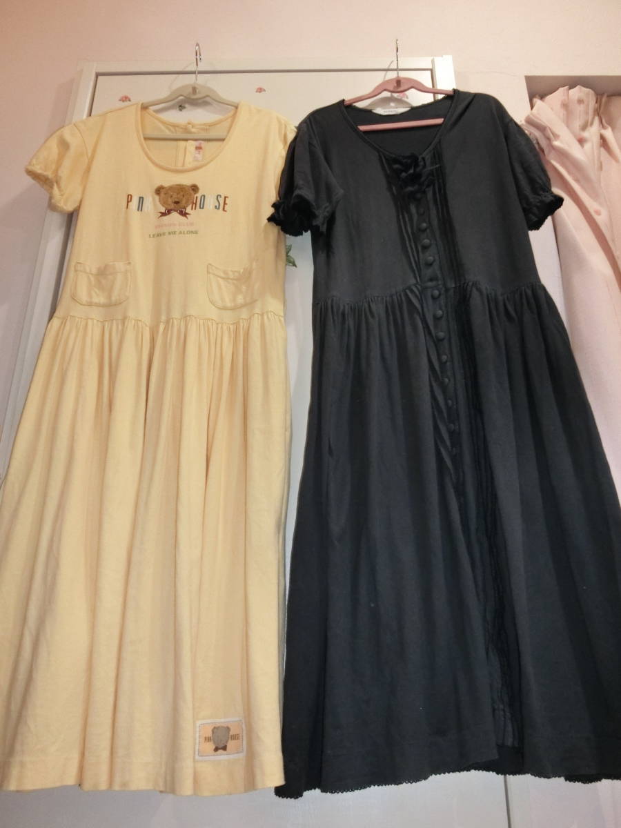 ピンクハウス インゲボルグ 黄色&黒系 カットソー ワンピース セット  