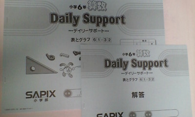 サピックス SAPIX＊デイリーサポート＊6年 小6＊算数／全38回