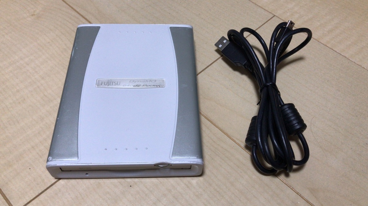 富士通 moドライブ FUJITSU 富士通 USB接続 640MB MOドライブ PCカード 